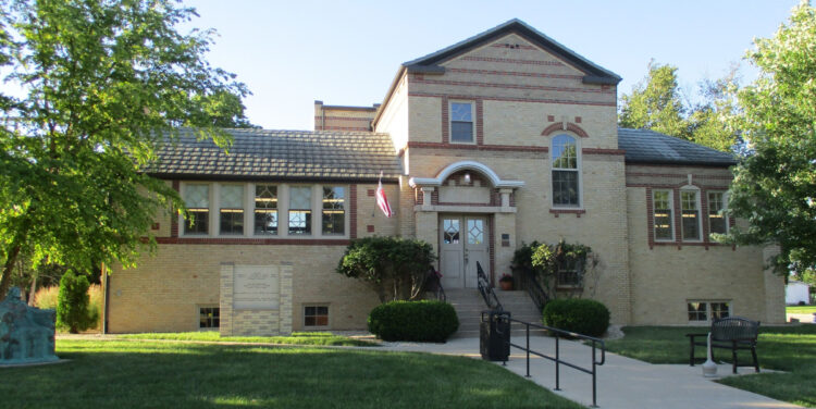 Jefferson Street view of the library