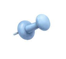 blue push pin