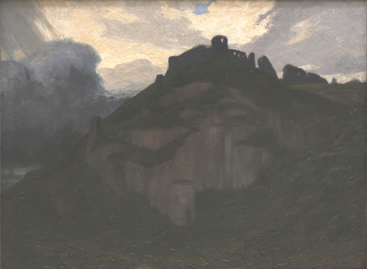 Charles Francis Browne, “Chateau Gaillard, Petit Andely, France,” Oil on Canvas, 1913