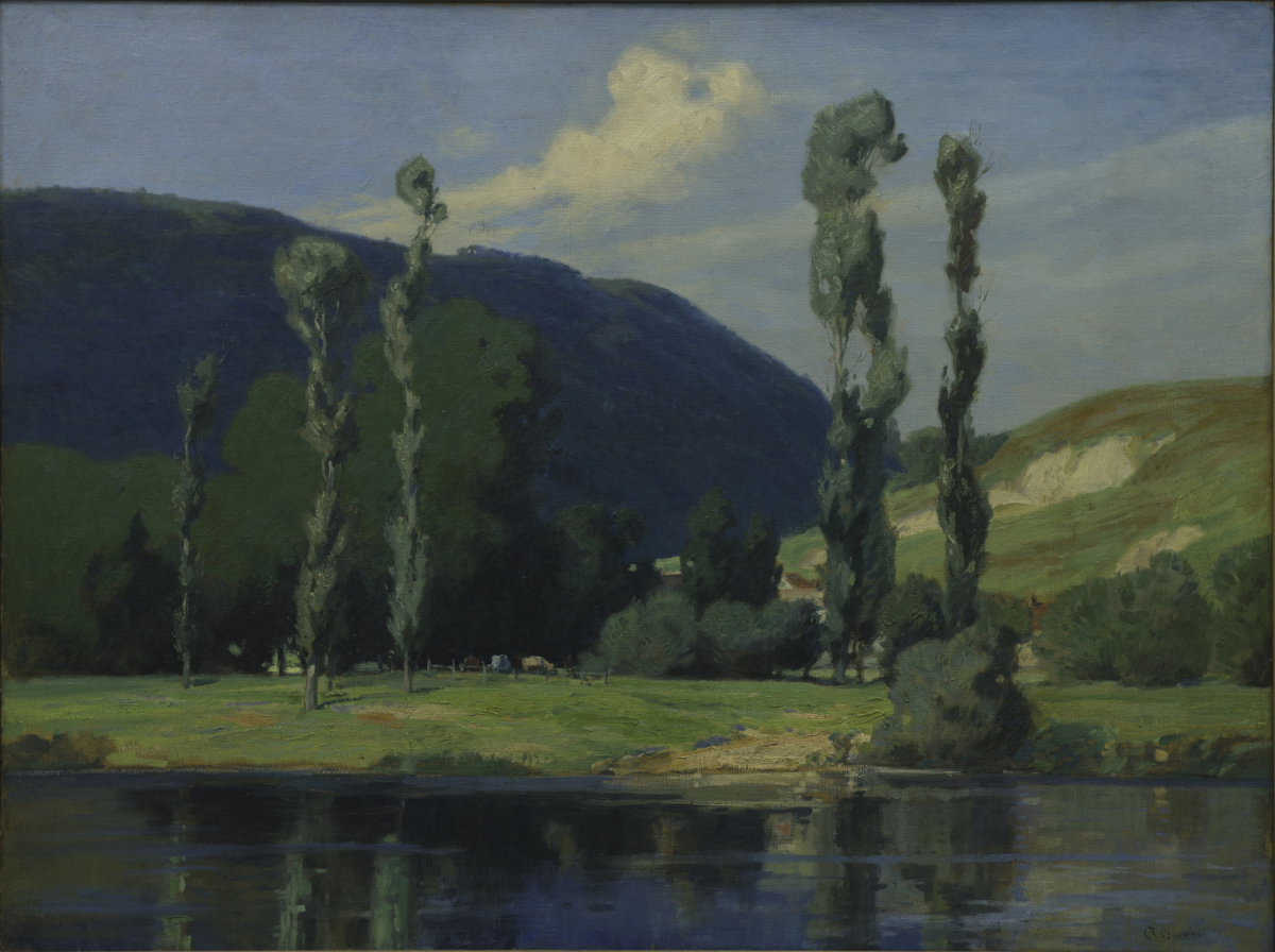 Charles Francis Browne, “Peaceful Valley,” Oil on Canvas, c. Early 20th Century