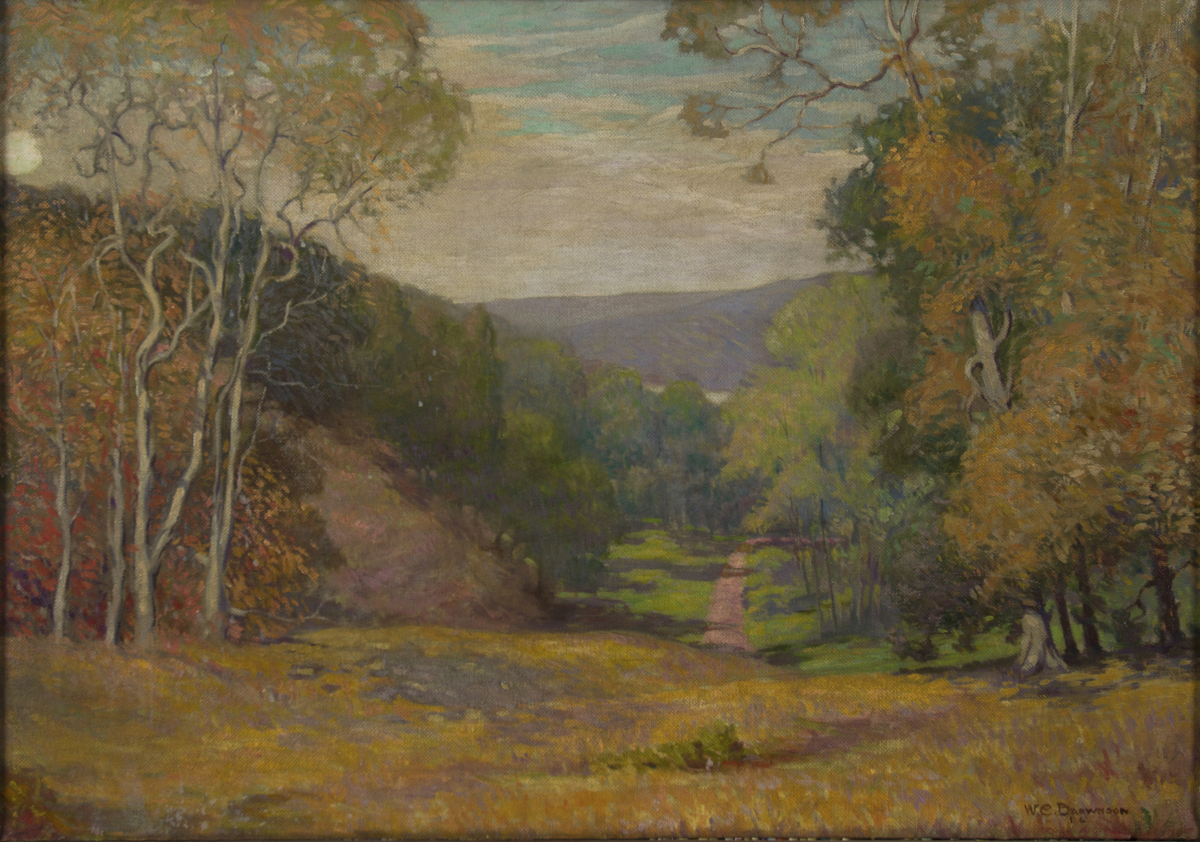 Walter Converse Brownson, “Afternoon Valley,” Oil on Canvas, c. 1915