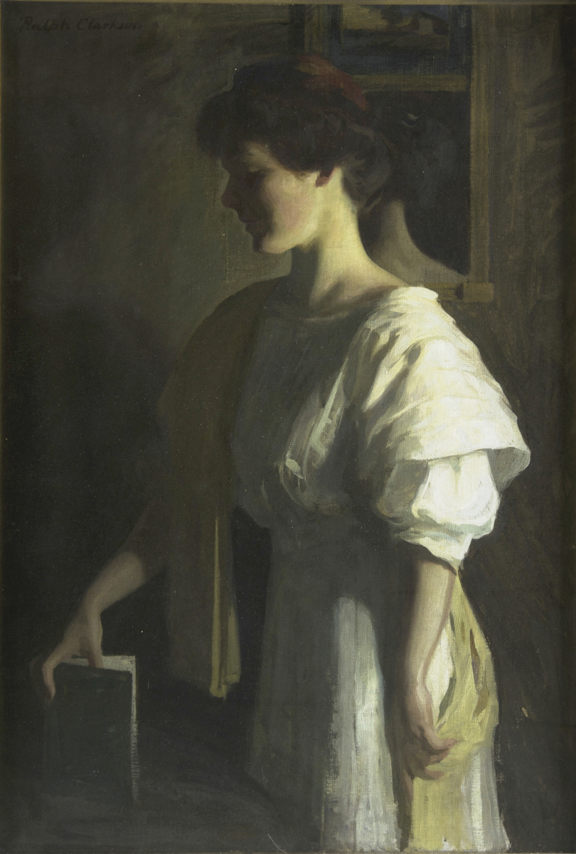 Ralph Elmer Clarkson, “Jessie Heckman Hirschl,” Oil on Canvas, c. Early 20th Century