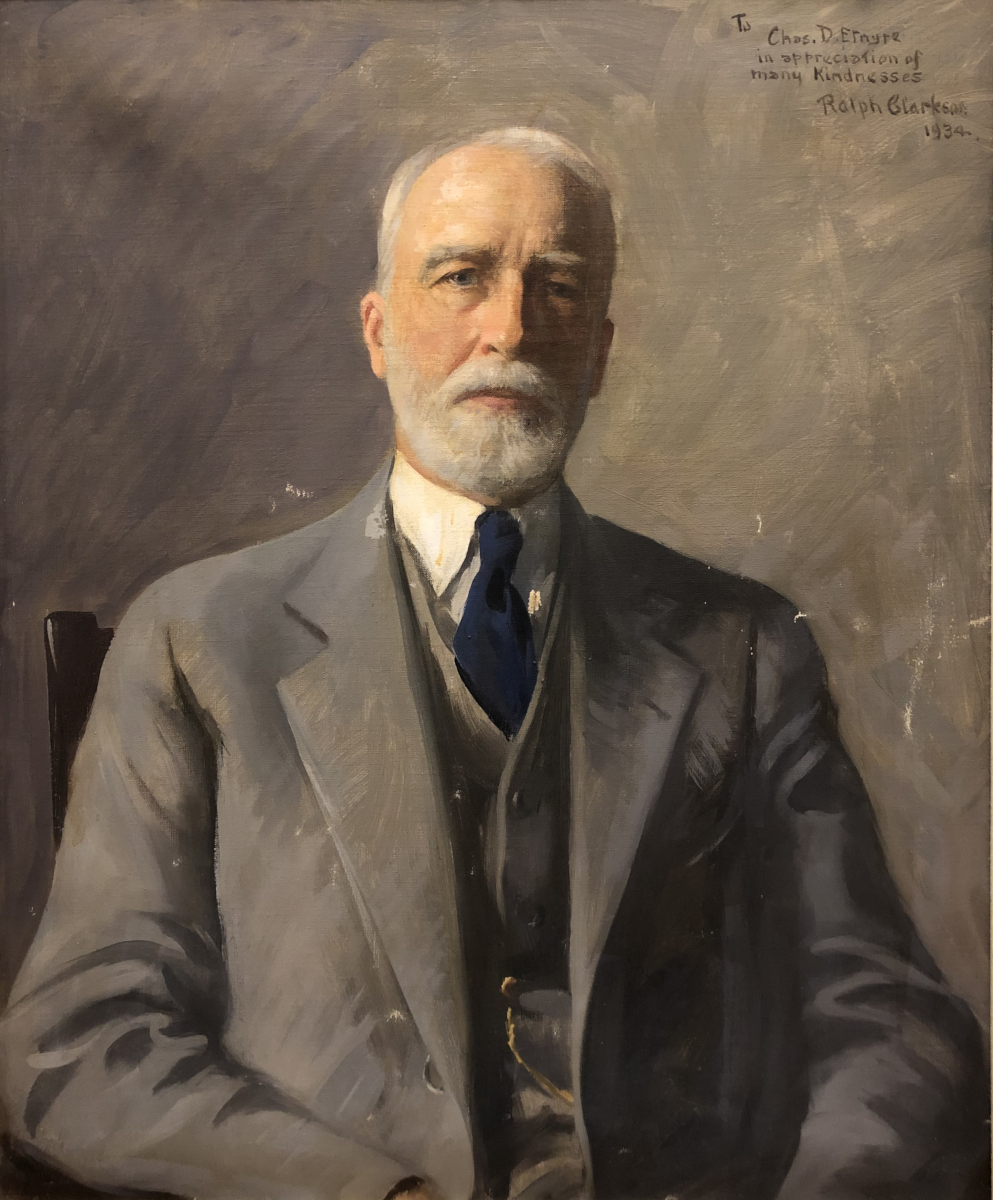 Ralph Elmer Clarkson, “Portrait of Charles D. Etnyre,” Oil on Canvas, c. 1934