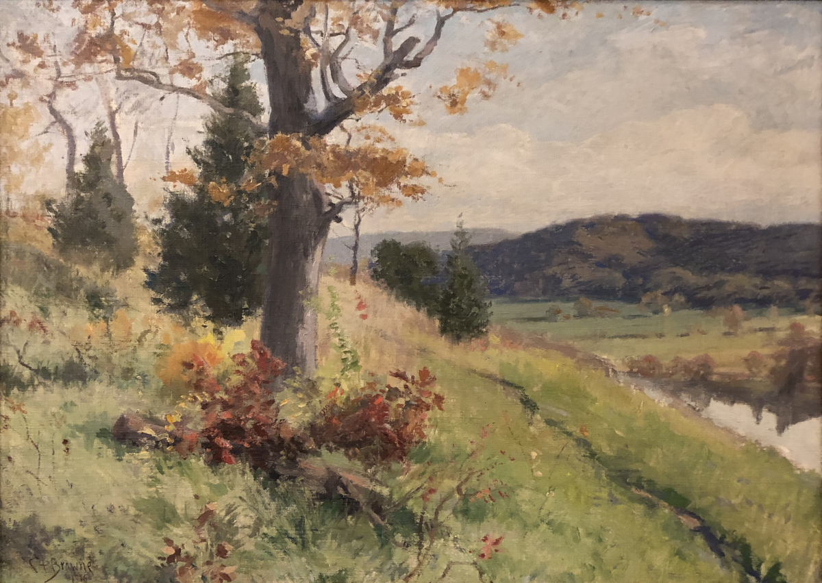Charles Francis Browne, “Landscape,” Oil on Canvas, c. 1916