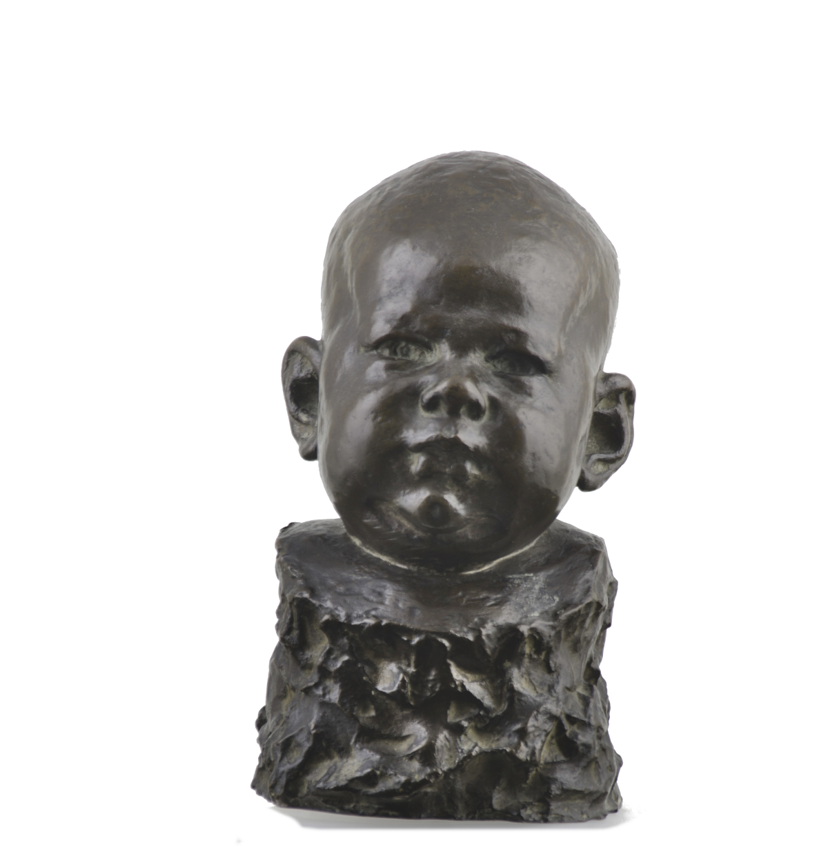 Leonard Crunelle, “Baby Marguerite,” Bronze, c. Late 19th Early 20th Century