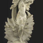 Agnes Valbourg Fromen, “The Dancing Girl,” Alabaster, c. Early 20th Century sculpture