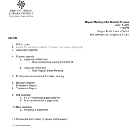 agenda