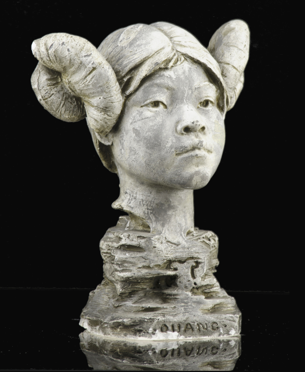 Hermon Atkins MacNeil, “Moqui Belle Quang,” Plaster, c. Late 19th Early 20th Century