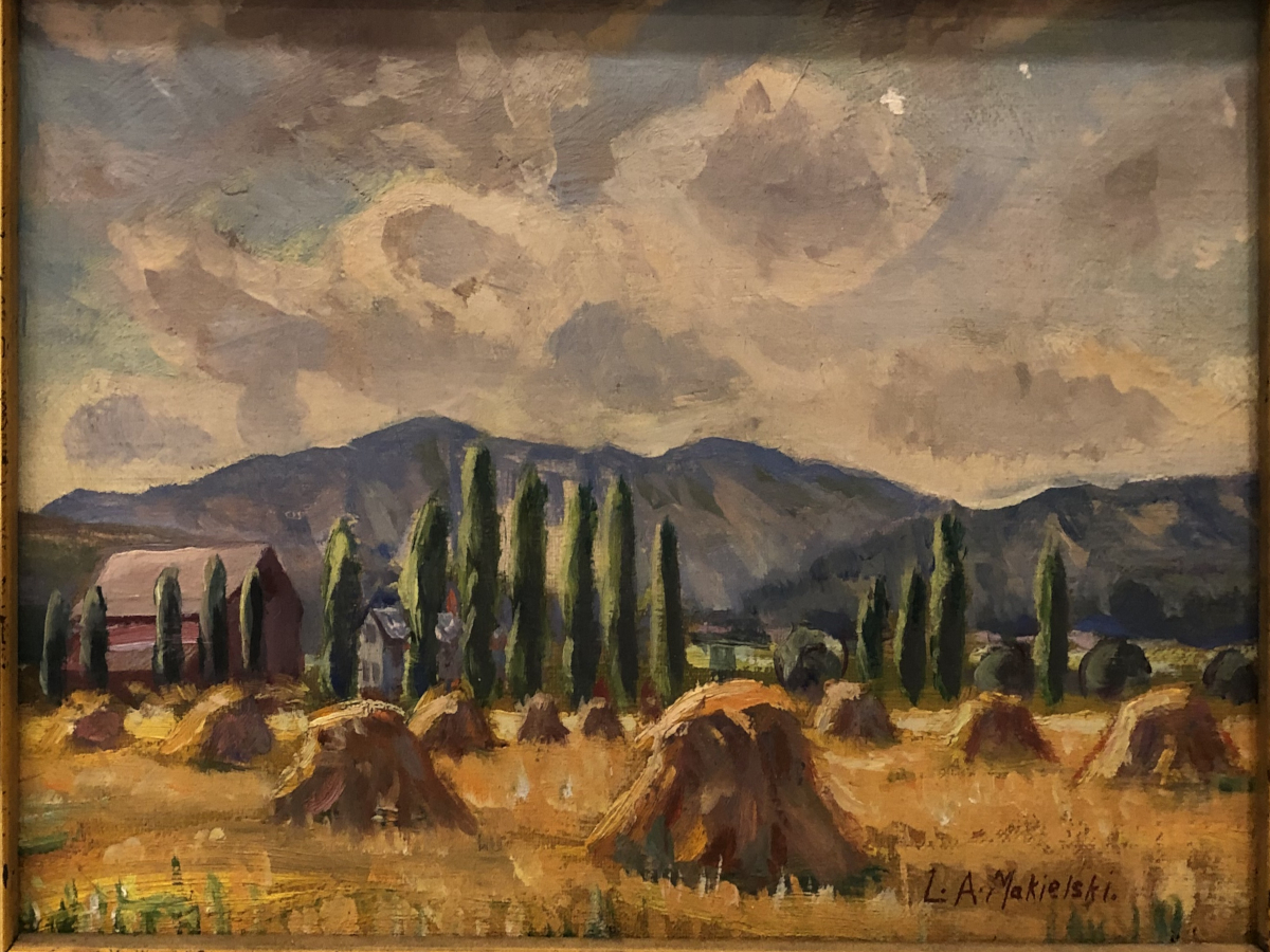 Leon A. Makielski, “Oat Field,” Oil on Canvas, c. 1908