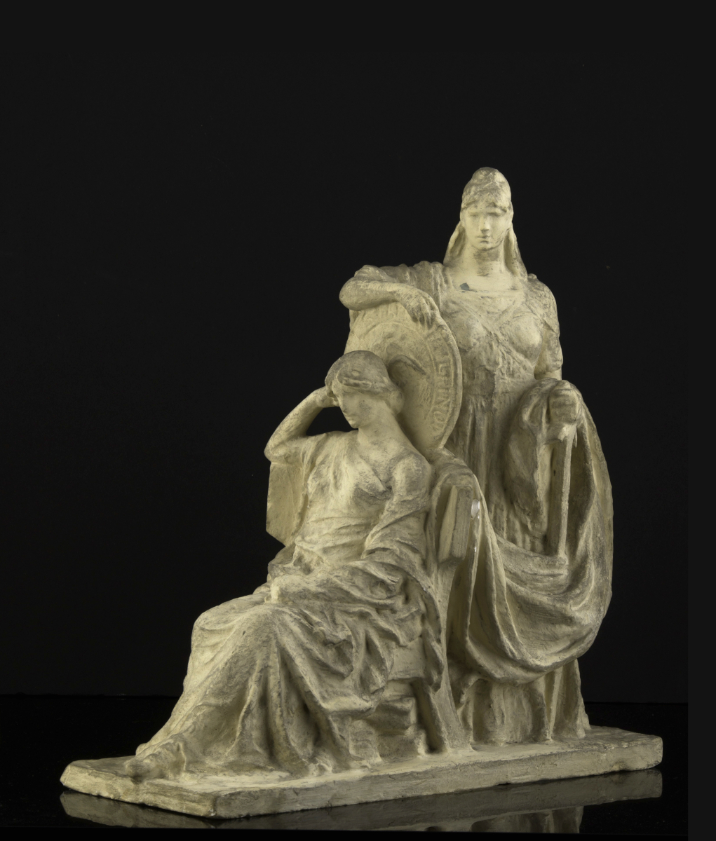 Charles James Mulligan, “Working Model for Justice and Power,” Plaster, c. 1915