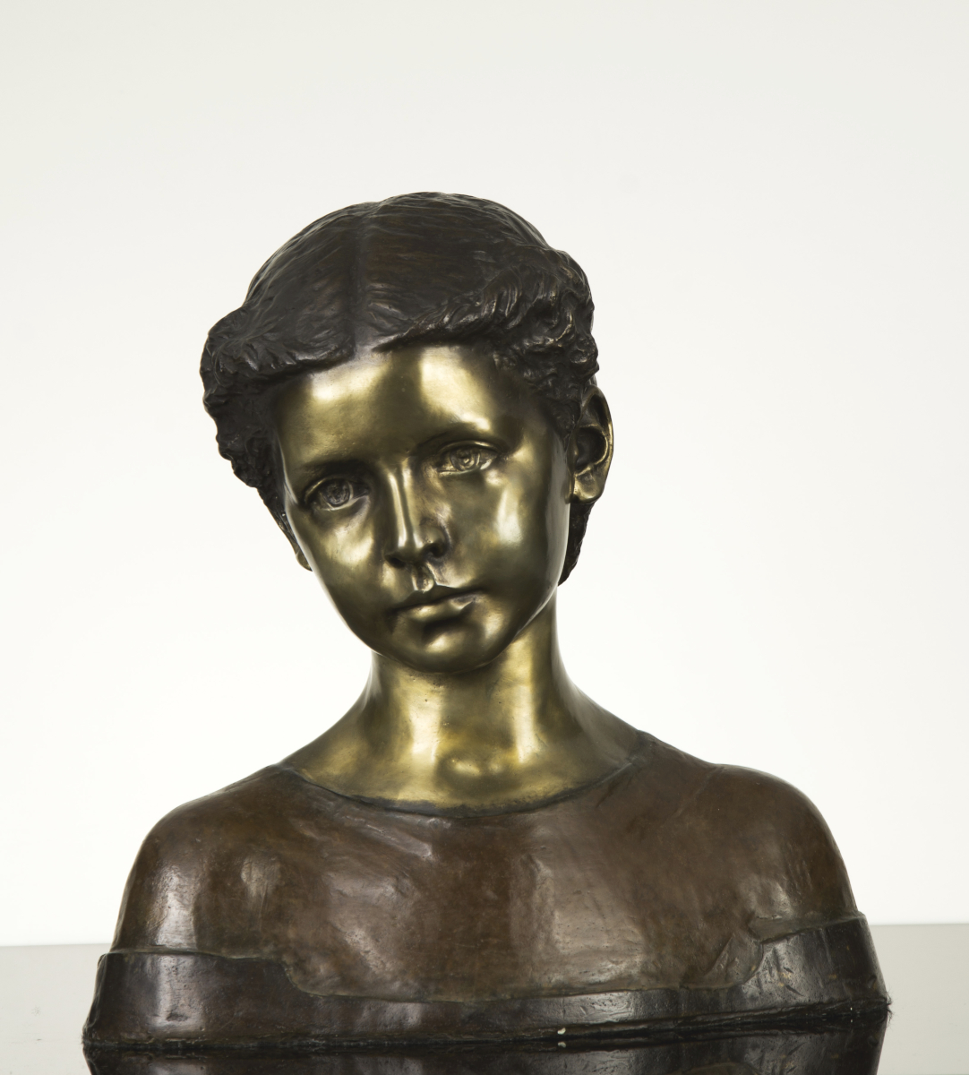 Bessie Potter Vonnoh, “Little Girl” or “Girl with Braids,” Bronze, c. Late 19th Early 20th Century