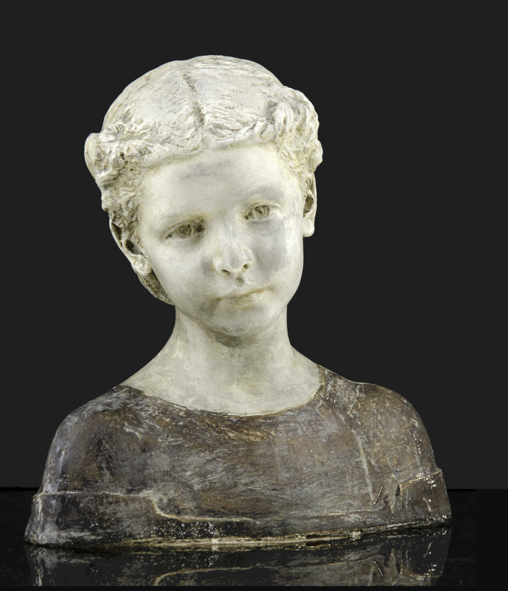 Bessie Potter Vonnoh, “Little Girl” or “Girl with Braids,” Plaster, c. Late 19th Early 20th Century