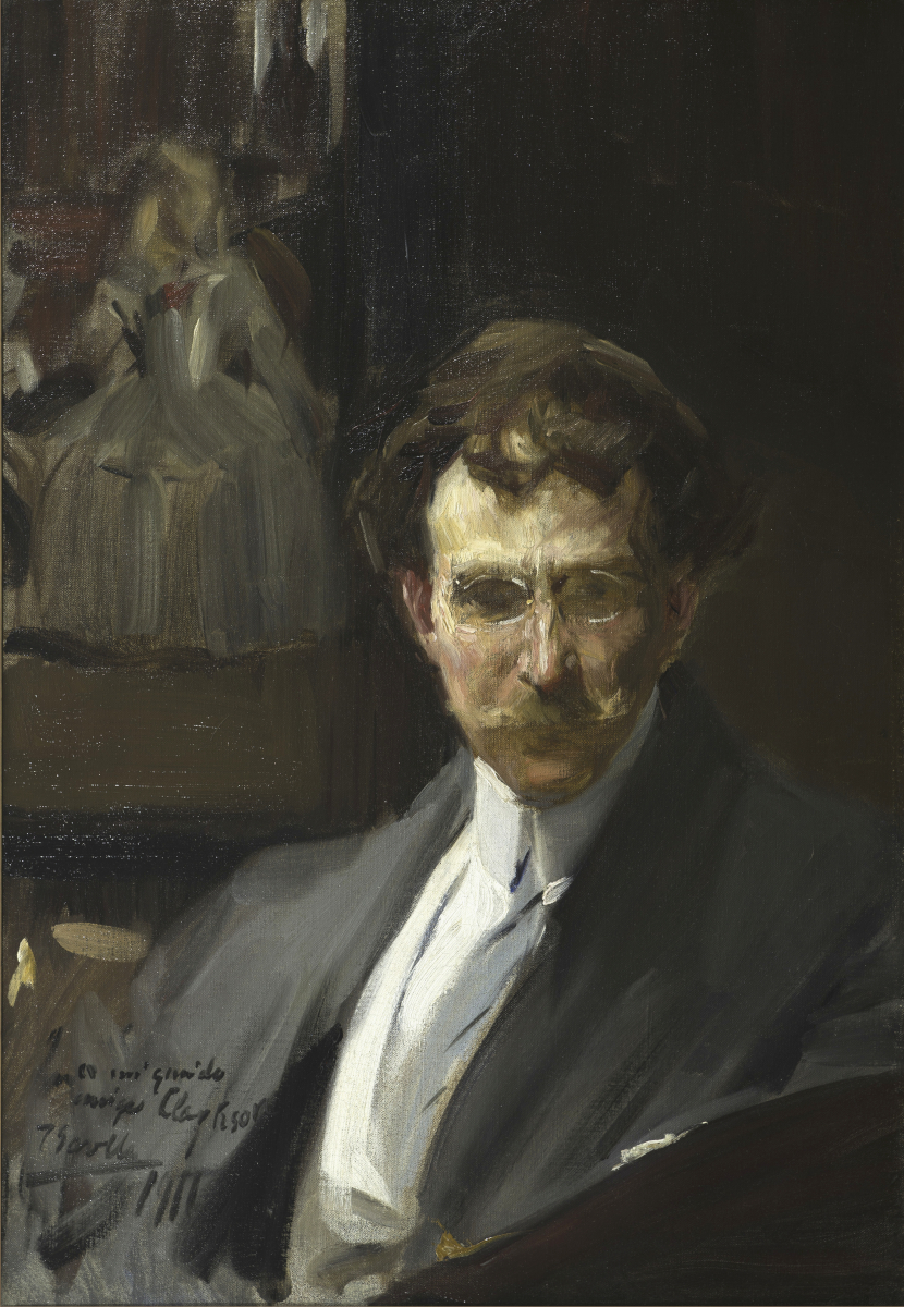 Joaquin Sorolla y Bastida, “Portrait of Ralph Clarkson,” Oil on Canvas, 1911