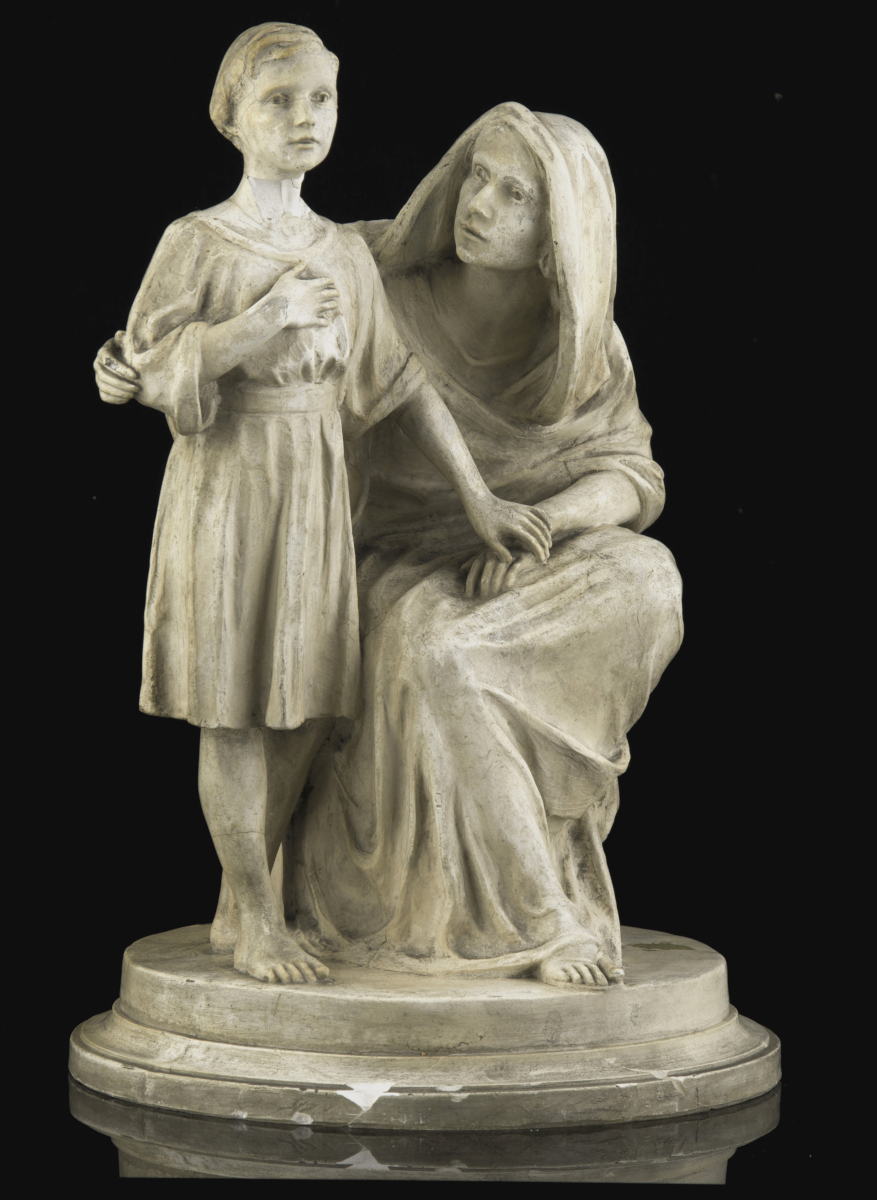 Nellie Verne Walker, “Working Model for Her Son,” Plaster, c. Before 1909