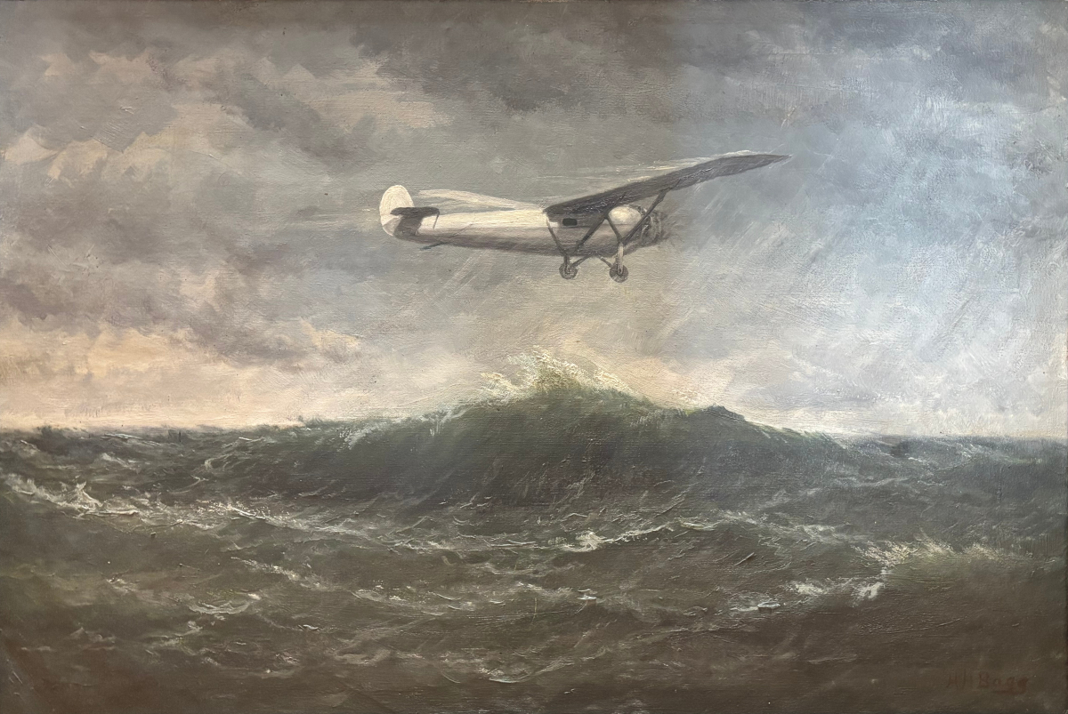 Henry Howard Bagg, “Untitled (The Spirit of St. Louis),” Oil on Canvas, c. 1927-1928