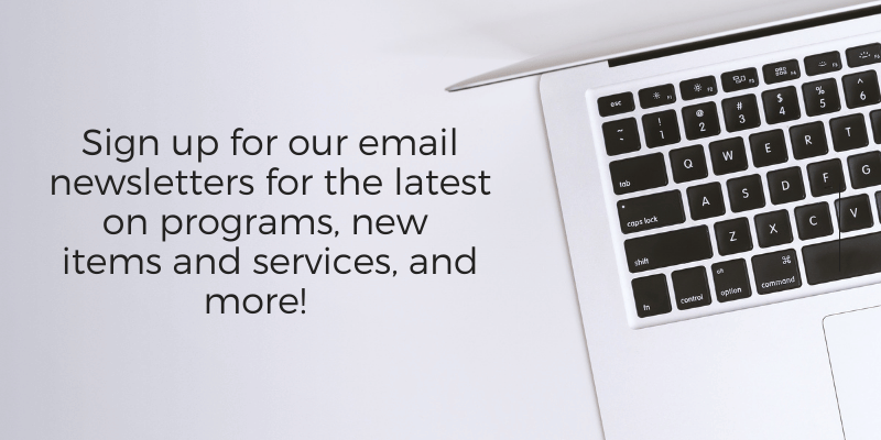 Sign up for newsletters